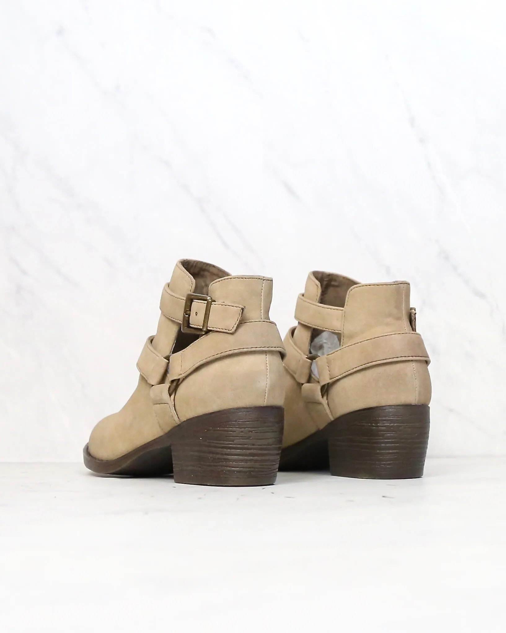 BC Footwear - Communal Cut Out Ankle Booties in More Colors