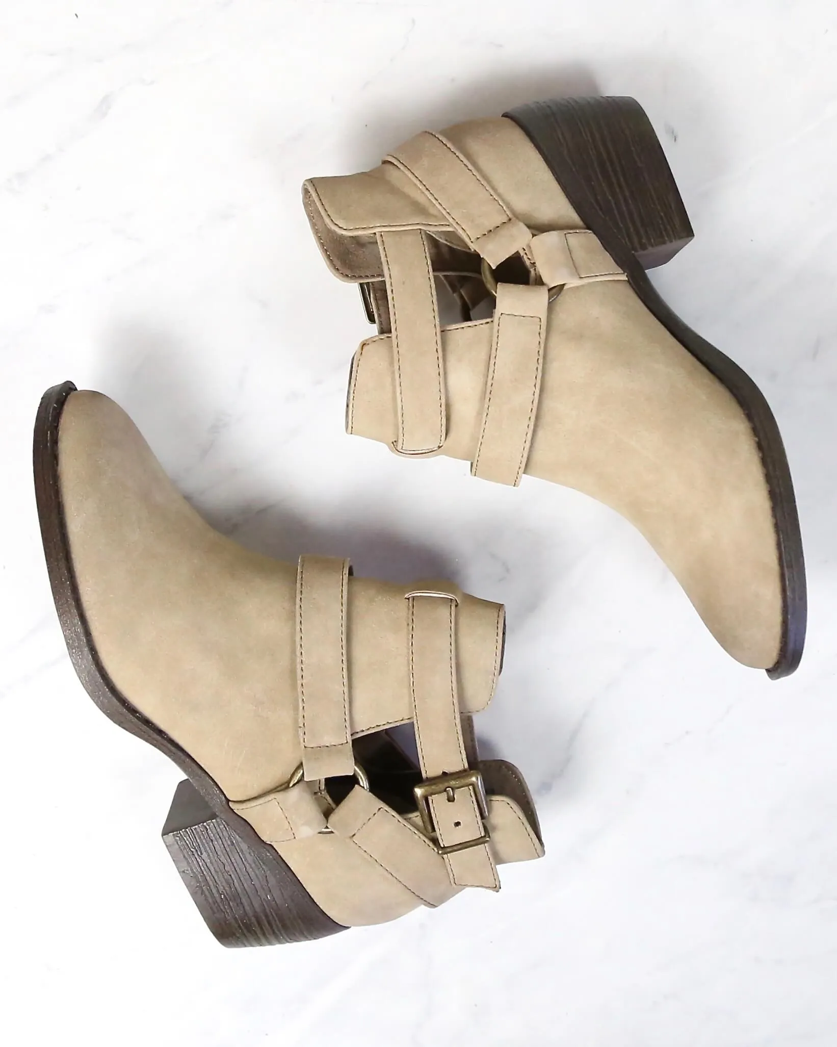 BC Footwear - Communal Cut Out Ankle Booties in More Colors