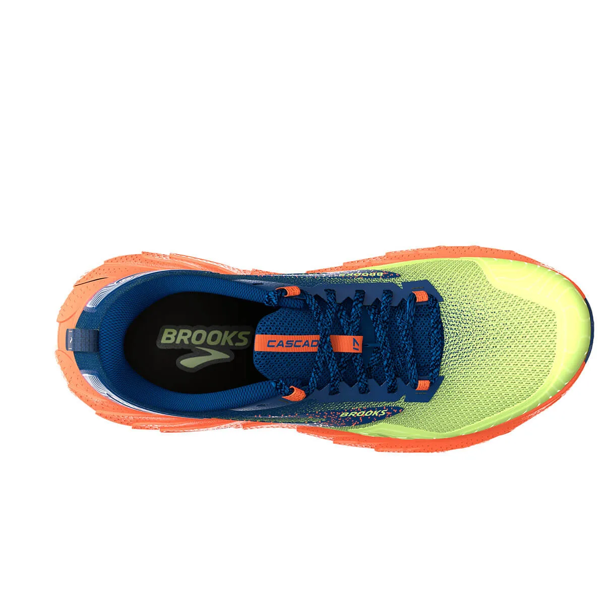 Brooks Cascadia 17 Mens Running Shoes - Sharp Green/Navy/Firecracker