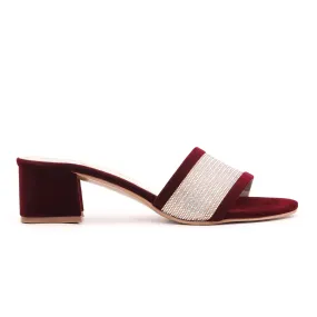 Maroon Fancy Slipper FN7627