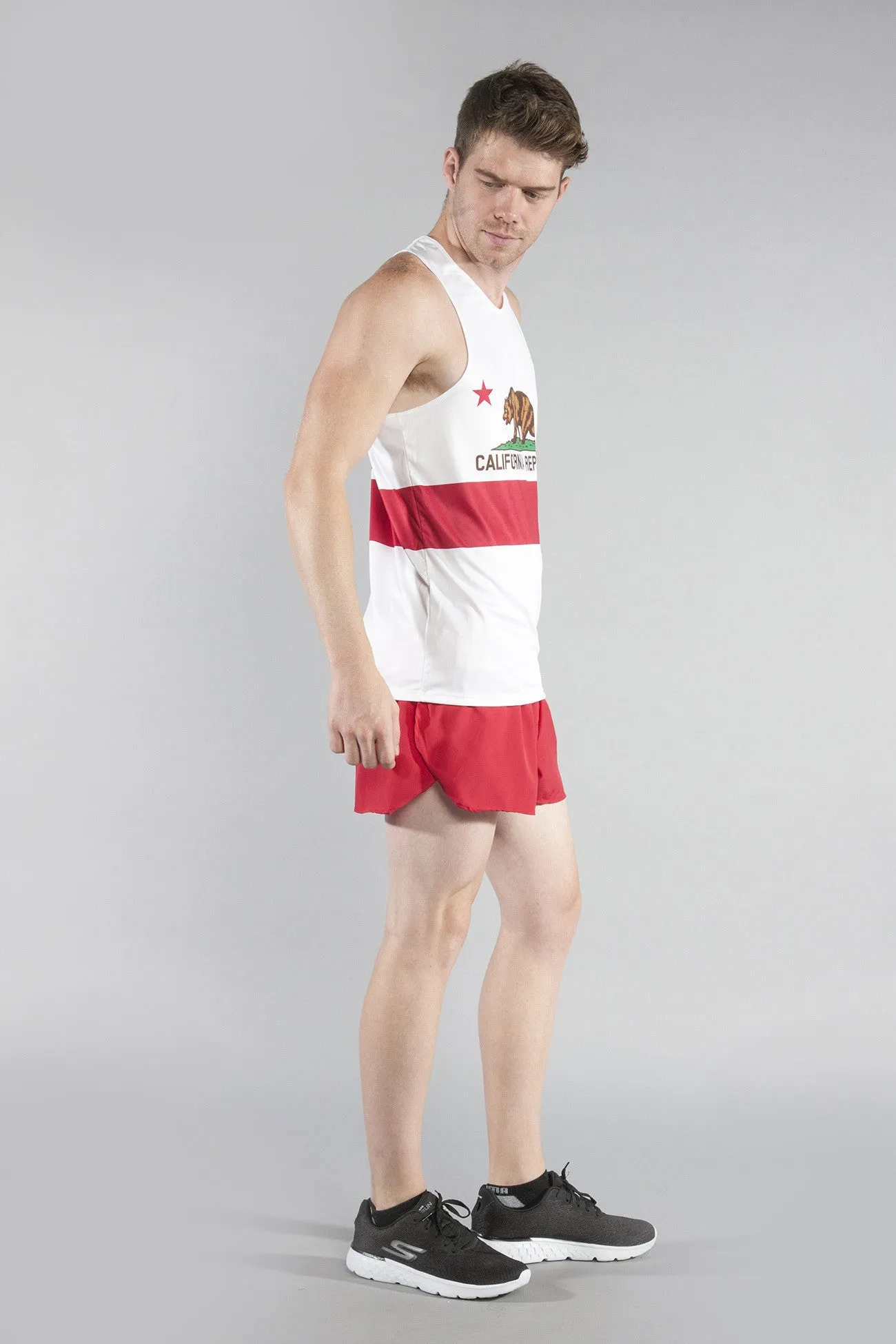 Men's Printed Singlet- California