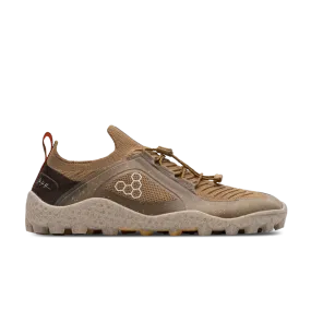 Vivobarefoot Womens Primus Trail SG JJF Knit in Elegant Bone Brown Color