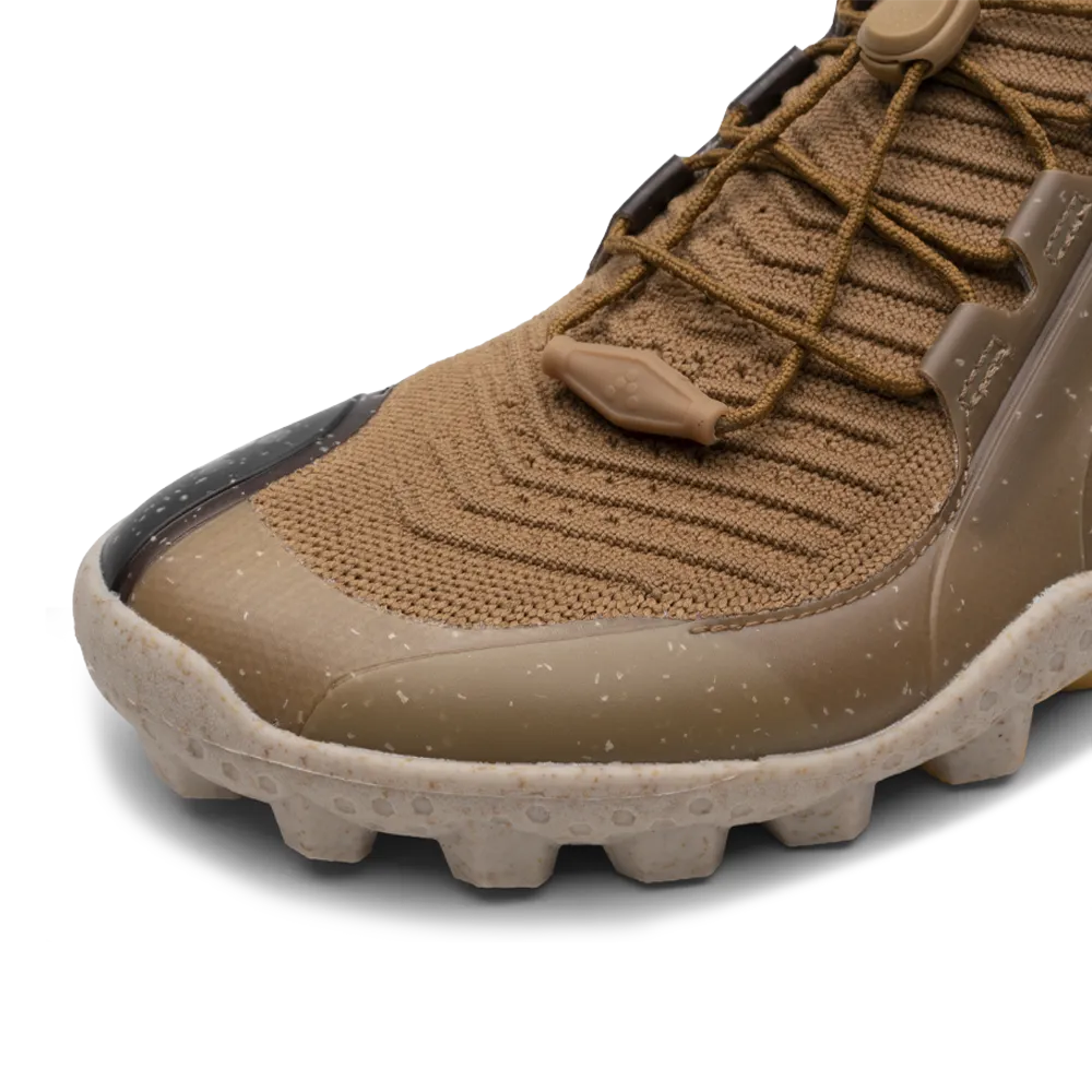 Vivobarefoot Womens Primus Trail SG JJF Knit in Elegant Bone Brown Color