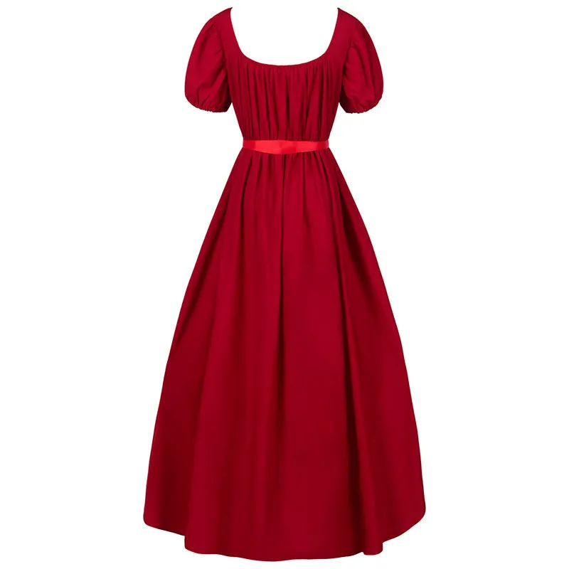 Women 60s Gothic Medieval Vintage Party Swing Dresses A-Line Dress