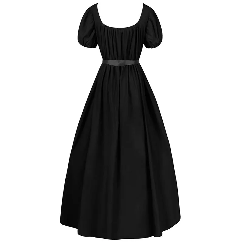 Women 60s Gothic Medieval Vintage Party Swing Dresses A-Line Dress